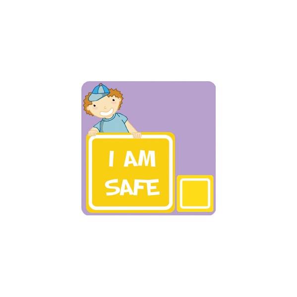 Positive Affirmation I Am Safe School Sign