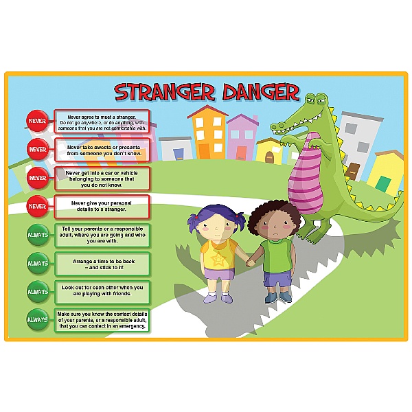 Stranger Danger Safety Sign