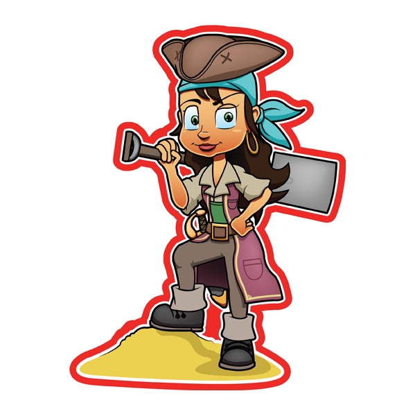 Pirate Girl Figure