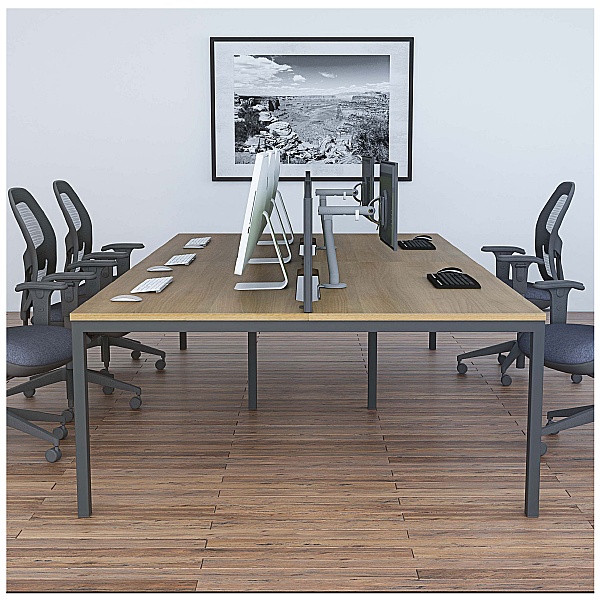 Gresham Mesa Rectangular Double Bench Desks