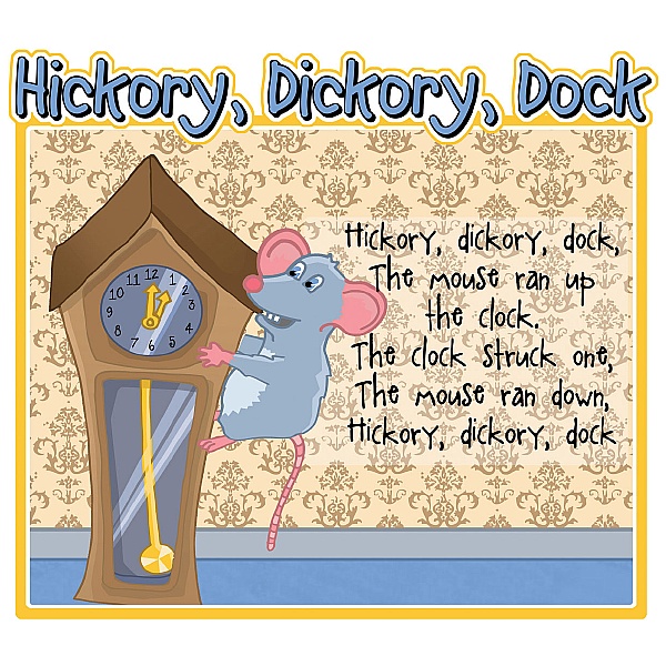 Hickory Dickory Dock Nursery Rhymes Signs