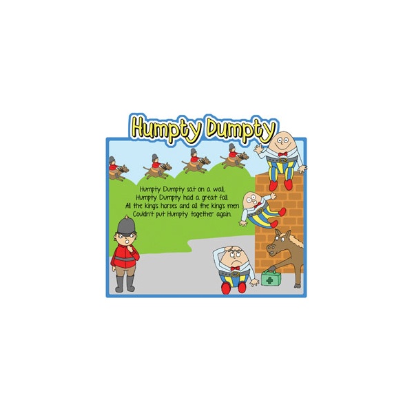 Humpty Dumpty Nursery Rhymes Signs