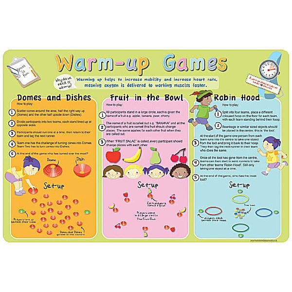 Warm Up Games Sign