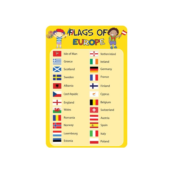 Flags Of Europe Sign