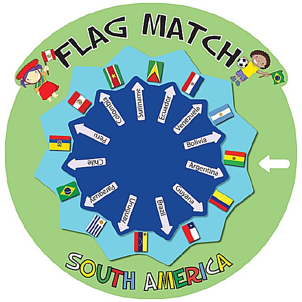Flag Match South America Sign