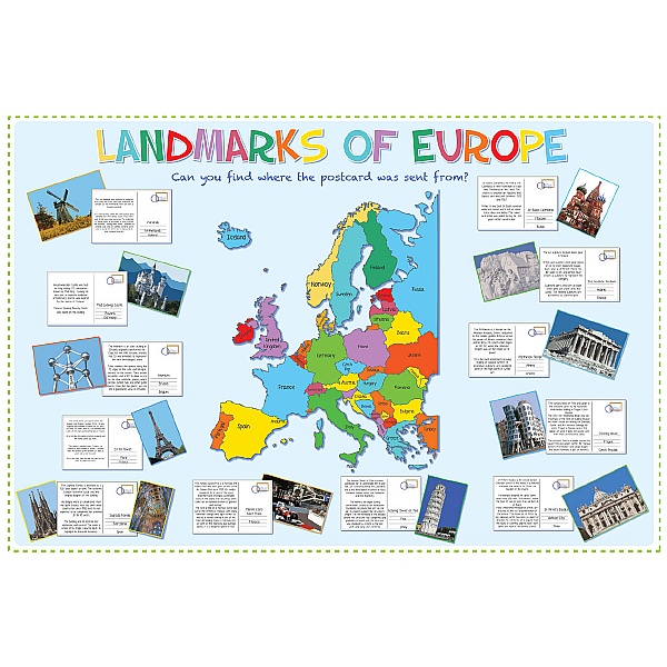 Landmarks Of Europe Map