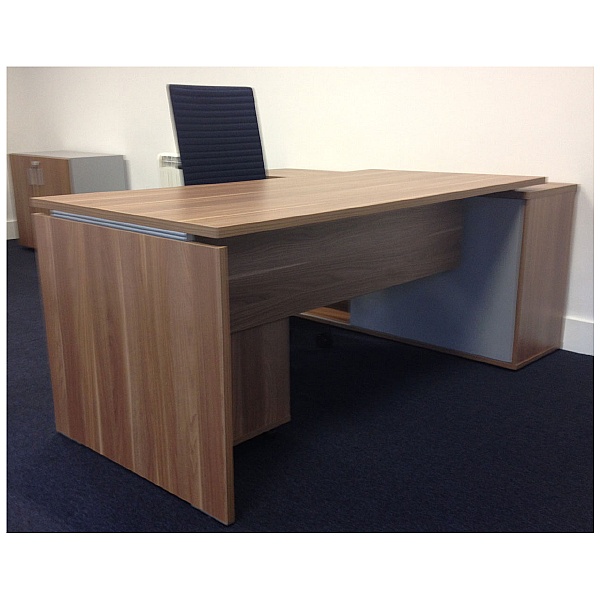 Mokka Executive Curved Desks With Support Return