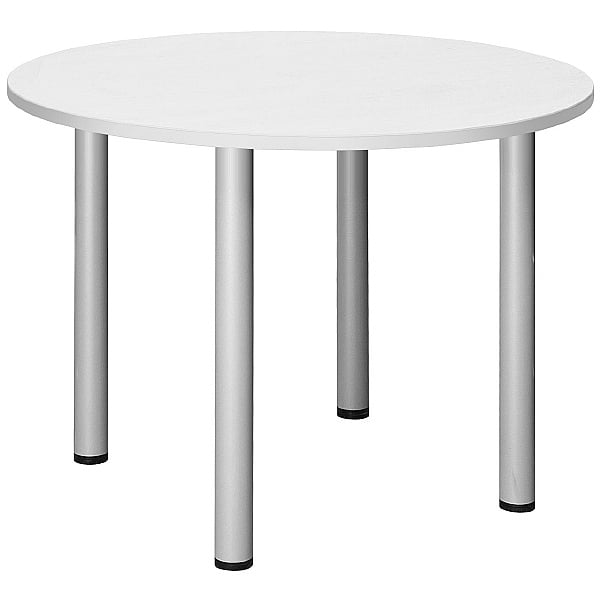Commerce II White Round Meeting Tables