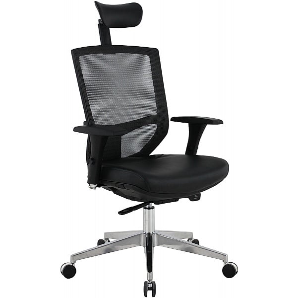 Eve 24/7 Ergonomic Mesh and Leather Task Chair