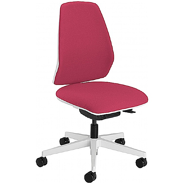 Summit Mono White Upholstered Back Task Chair