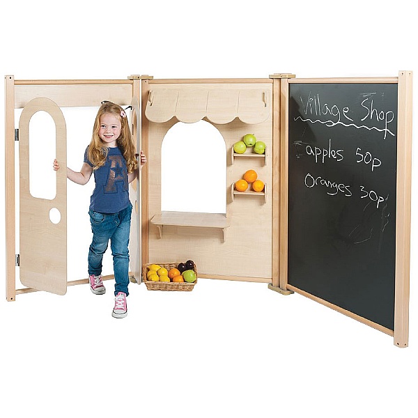 PlayScapes Role Play Maple Panel Shop Set