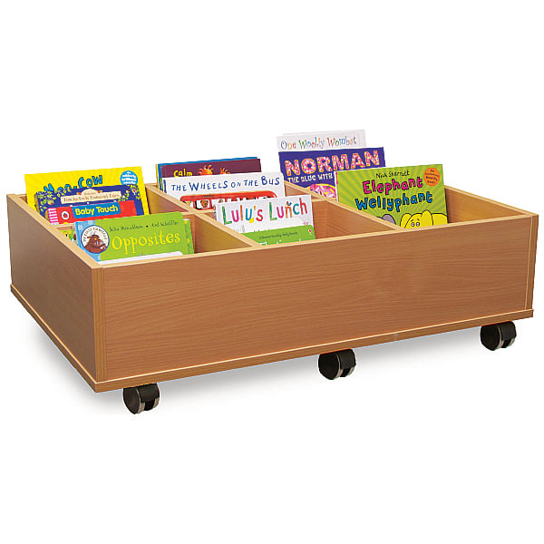 6 Bay Kinderbox Book Storage With Castors