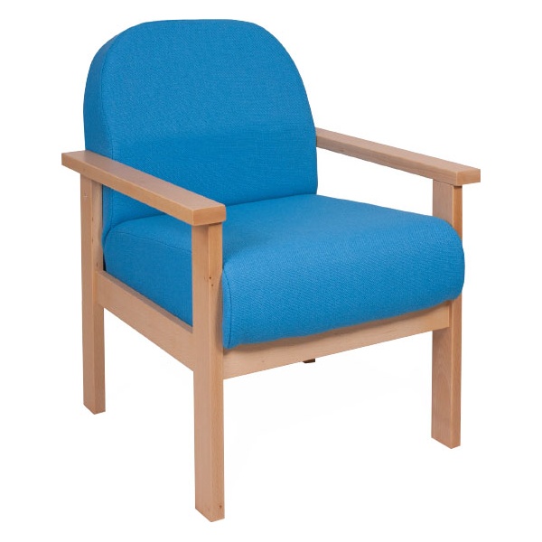 Deluxe Solid Beech Wooden Reception Armchair