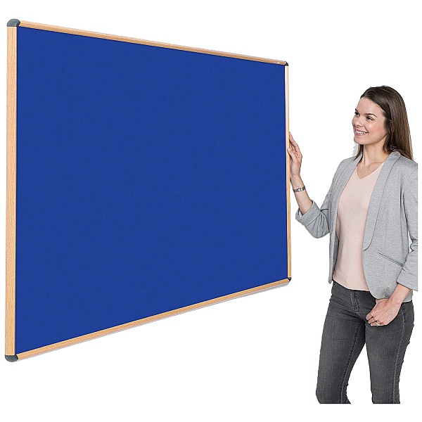 Shield Design Wood Effect Noticeboards