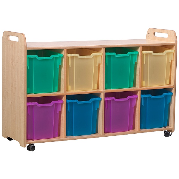 PlayScapes 4 Column Shelf Storage Unit With Trays