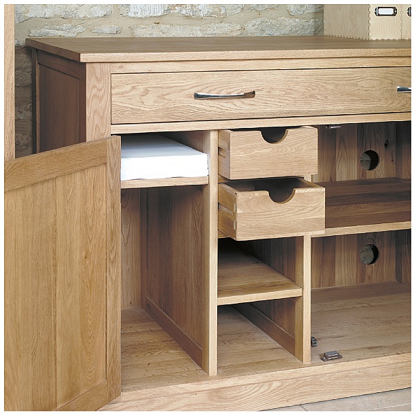 Cavalli Solid Oak Computer Desk Hideaway