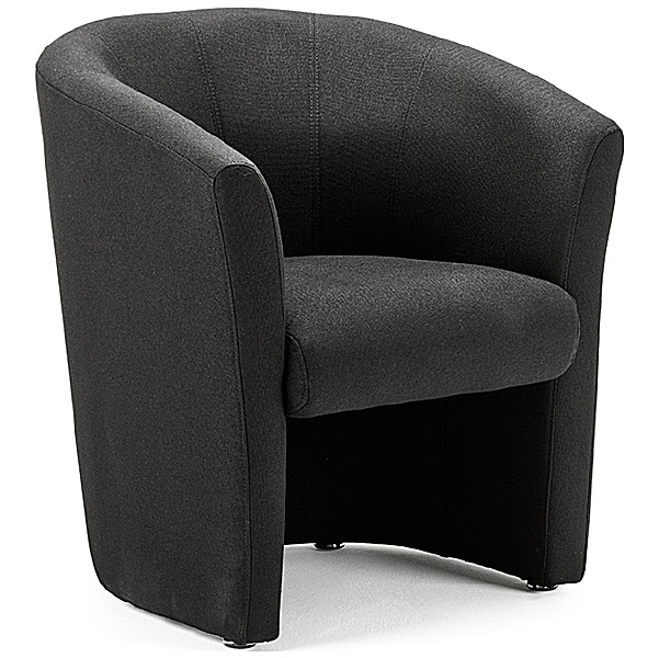 Kenai Fabric Tub Chair Black