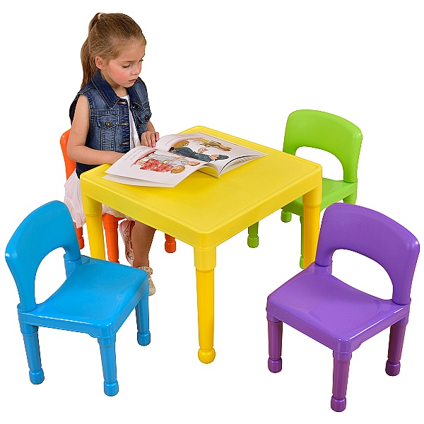 Children's Table and 4 Chairs Set | Nursery Chairs & Tables