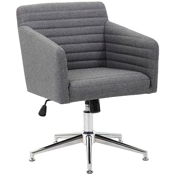 Harris Fabric Swivel Chair supplied with Castors a