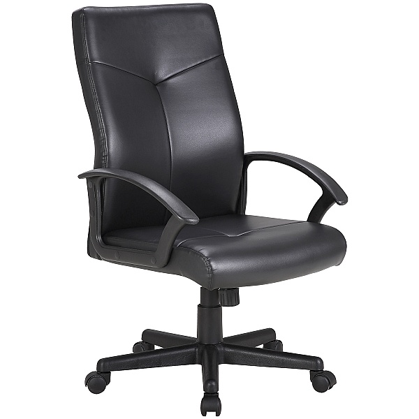 Adept High Back Leather Faced Office Chair