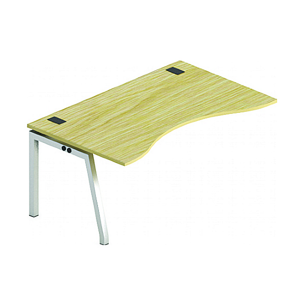 Gresham Bench² Angled Leg Fixed Top Double Wave Add On Desks