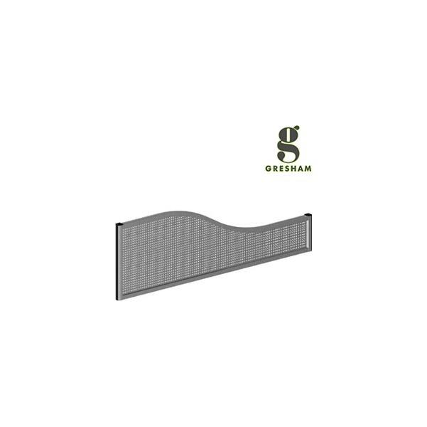 Gresham Bench² Sliding Top Perforated Steel Wave Desktop Screen