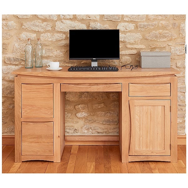 Addison Solid Oak Home Office Desk Computer Desks