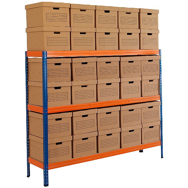 Archive Storage Racking With Standard Boxes
