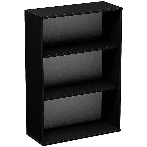 Eclipse Essential Black Office Bookcases   089282 