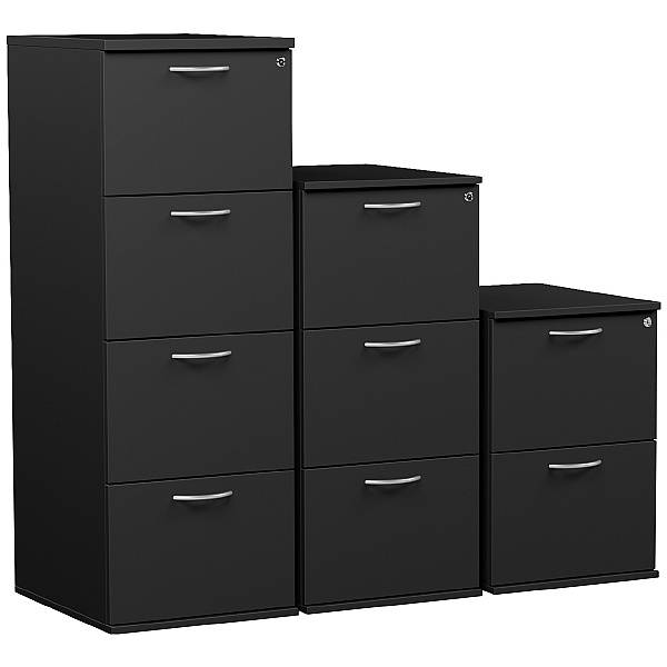 Eclipse Essential Black Filing Cabinets
