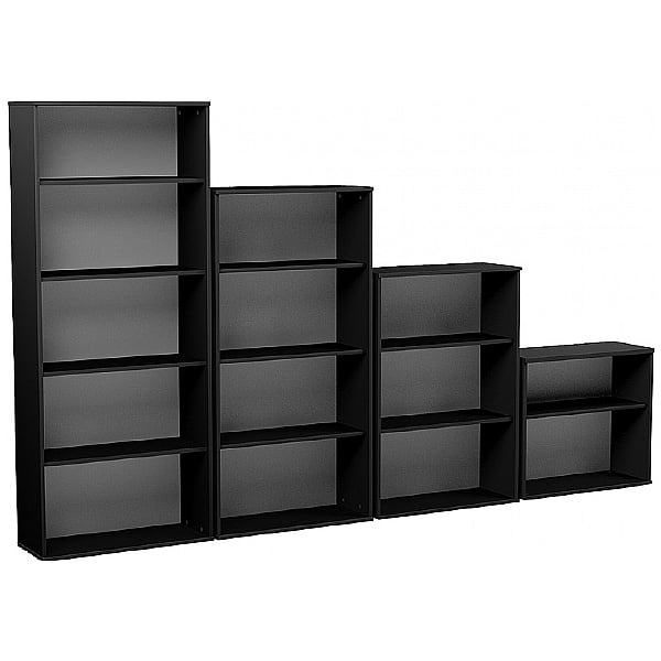 Eclipse Essential Black Office Bookcases