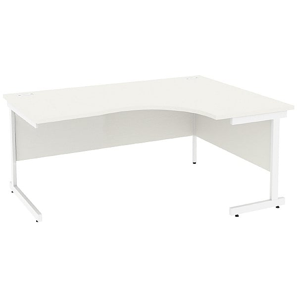 NEXT DAY Vogue White Ergonomic Cantilever Desks
