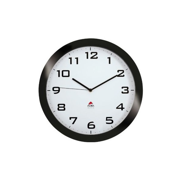 Alba Silent Wall Clock - Black