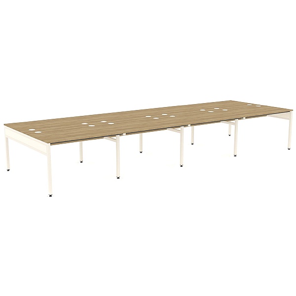 Ratio 8 Person Back to Back Bench Desk