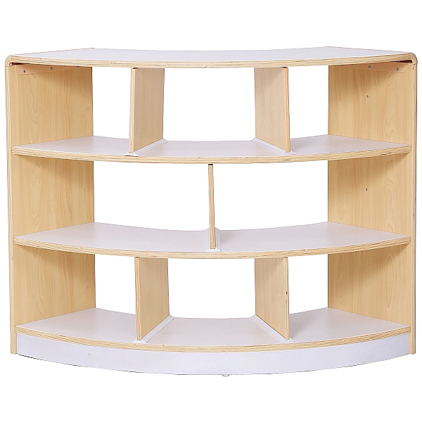Shelf Curved Classroom Bookcase, How To Cover Open Shelves In Classroom