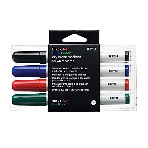 Box of 4  Assorted Colour Marker Pens