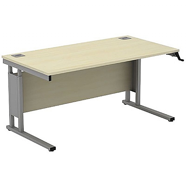 Accolade Height Adjustable Cantilever Rectangular Desk