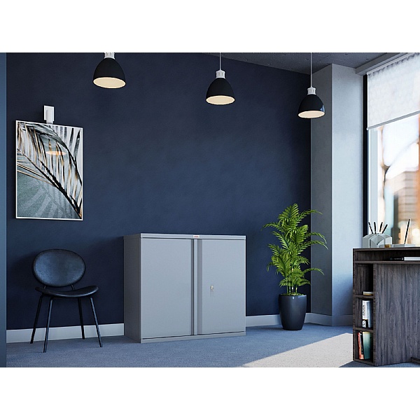 Phoenix SC Series Steel Storage Cupboards 2 Door 1 Shelf With Key Lock