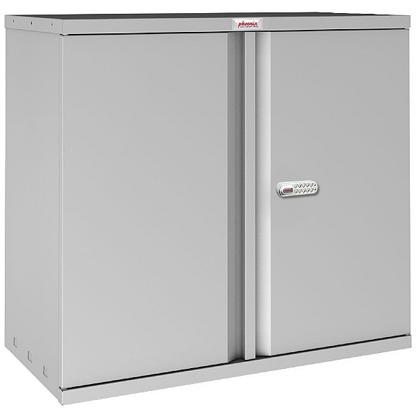 Phoenix SC Series Steel Storage Cupboards - 2 Door Cupboard 1 Shelf With Electronic Lock