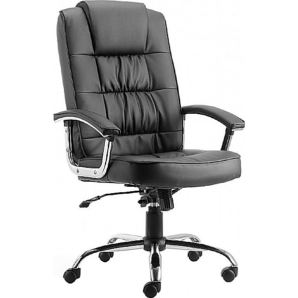 Acadia Chrome Executive Bonded Leather Chair