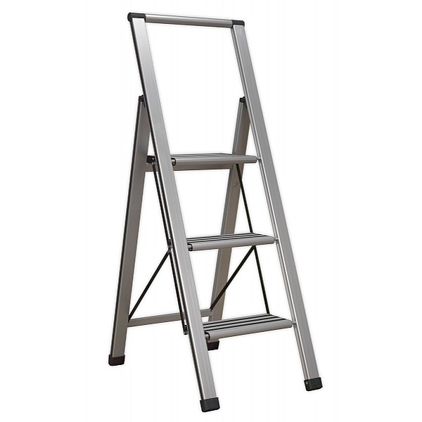 Sealey Aluminium Professional Folding Step Ladders - 150kg Capacity