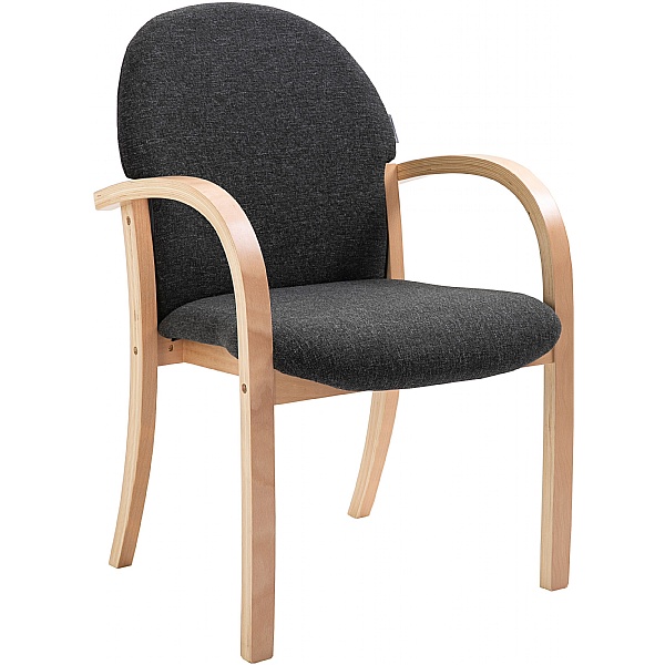 Lincoln Fabric Stacking Chair With Arms Reception Chairs Office Furniture Online