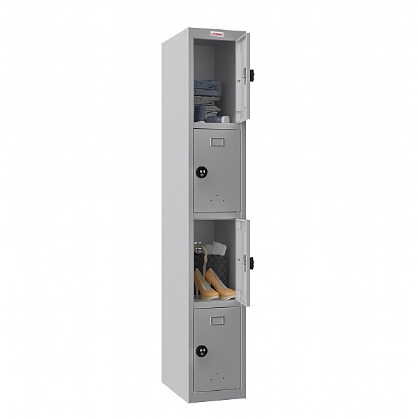 Phoenix PL Series Personal Lockers - 4 Door 1 Column With Combination Lock