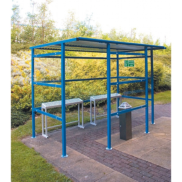Classic Smoking Shelters - Perspex Back
