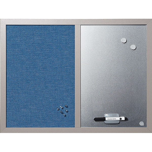 Bi-Office Blue Pearl Combination Board