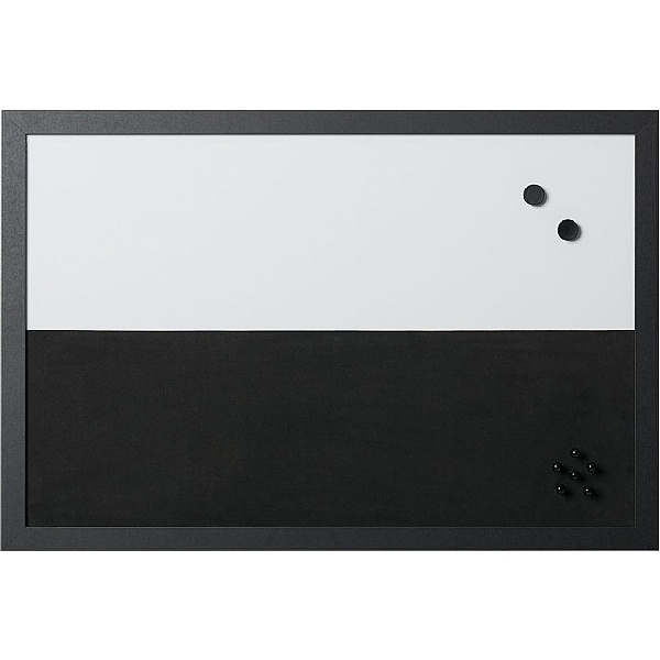 BiOffice Black & White Message Boards Set