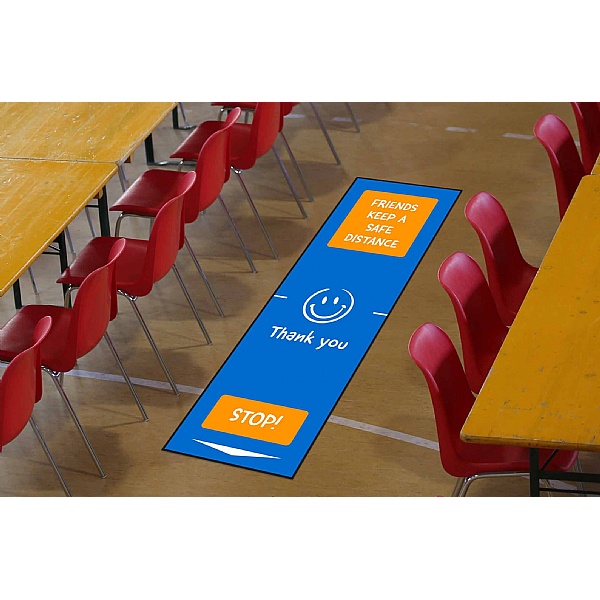 Coba Social Distancing Floor Mats for Schools