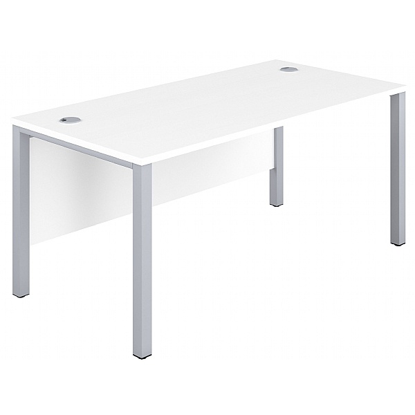 Commerce II Executive White Rectangular Office Desks