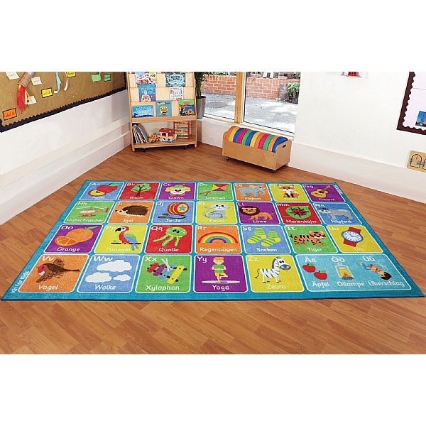 German Alphabet Carpet