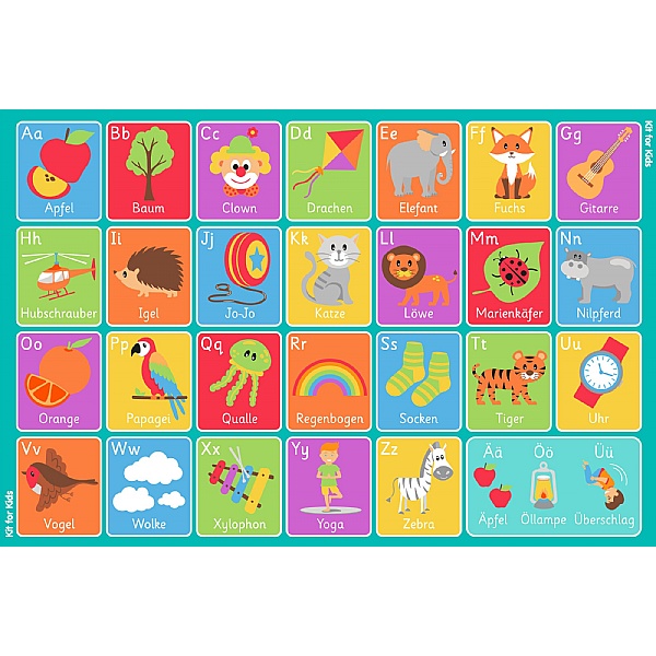German Alphabet Carpet